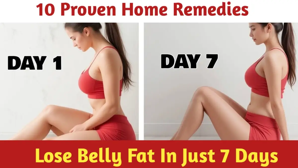 10 Proven Home Remedies To Lose Belly Fat In Just 7 Days